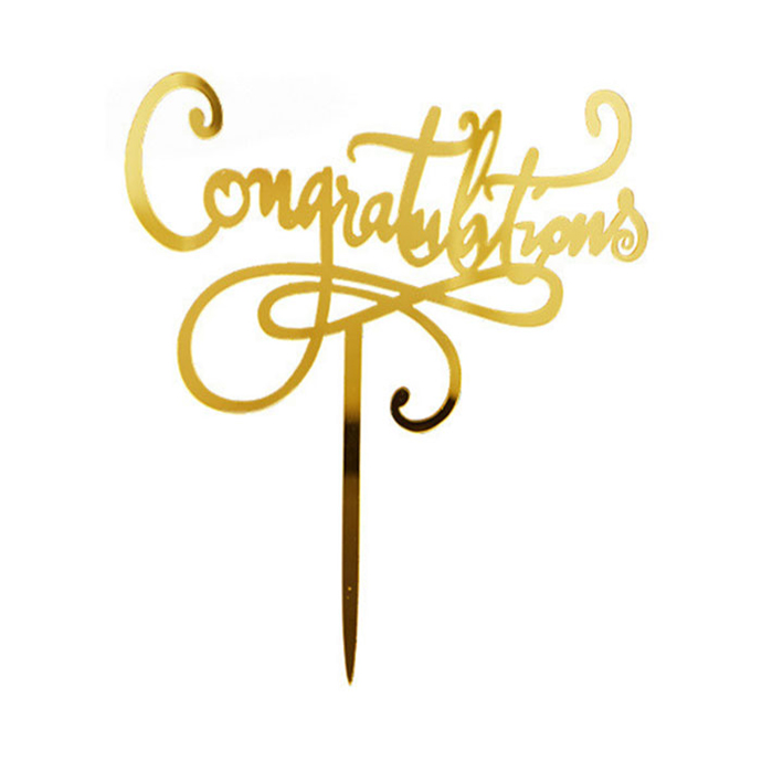 توبر كيك ذهبي CONGRATULATION 7265