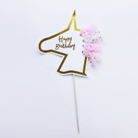توبر كيك  يونيكورن  happy birthday