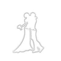 قطاعة بلاستيك عروس - عريس - ورد