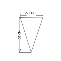 كيس صب كريمة شفاف (رول) 22&times;33 سم عدد 100