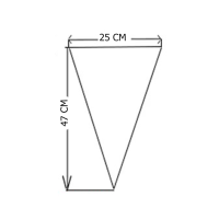 كيس صب كريمة شفاف (رول) 25&times;47 سم عدد 100