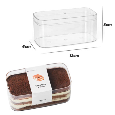 كاسة موس - تيرامسو بيضاوي بلاستيك  12 &times; 6 سم ارتفاع 5 سم عدد 1