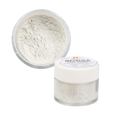 صبغة بودرة اساس زيت ابيض لؤلؤي ميتاليك 10 غم