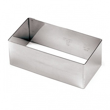 رينج ستانلس مستطيل  18 &times; 10 سم ارتفاع 6.5 سم