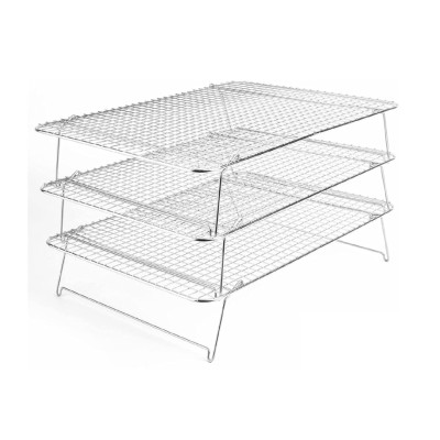 شبك ستانلس مستطيل 3 طبقات 24.5 × 5 - 40 × 24.8 سم
