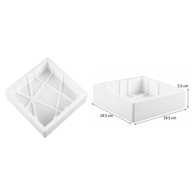 قالب سيلكون مربع 19.5 سم ارتفاع 5.5 سم 5444