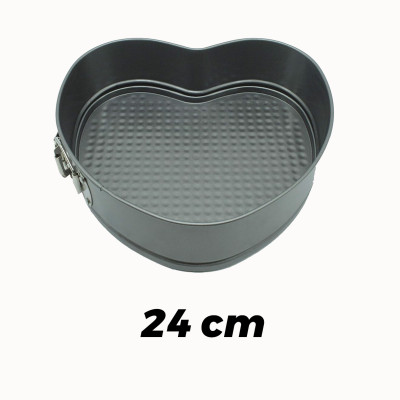 قالب تشيز كيك راس قلب متحرك 24 سم  ارتفاع 6.8 سم