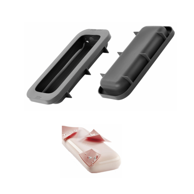 قالب سيلكون مستطيل سادة 29 &times; 13 سم ارتفاع 4 سم 5449