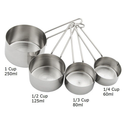ملاعق قياس ستانلس ستيل كبير عدد4