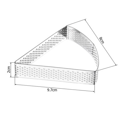 رينج تارت ستانلس مثلث  9.7 سم ارتفاع 2 سم