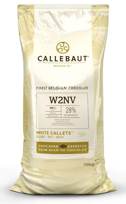 شوكولاتة كاليبوت ابيض حبيبات 28% 10 كغم  CALLEBAUT