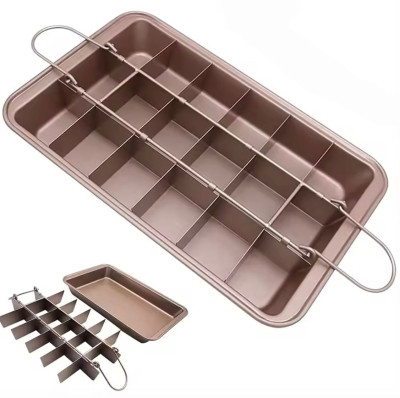 قالب براونيز المنيوم مستطيل ثابت 31 &times; 20  سم ارتفاع 3.7 سم