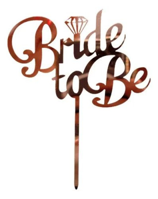 توبر كيك زهري مع خاتم 7487 BRIDE TO BE
